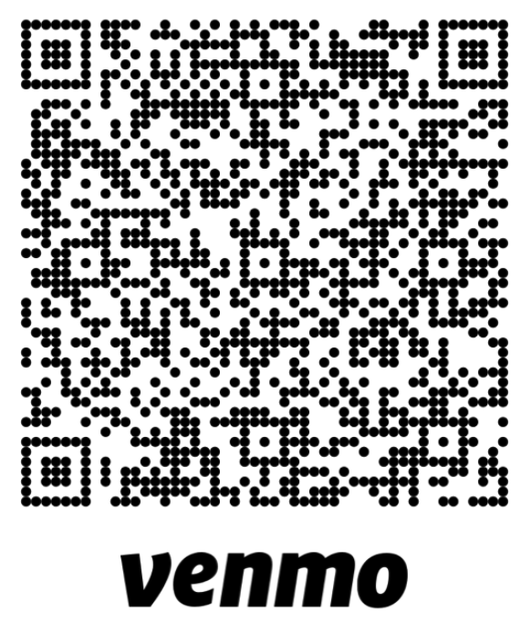 Venmo QR code to sponsor Timi